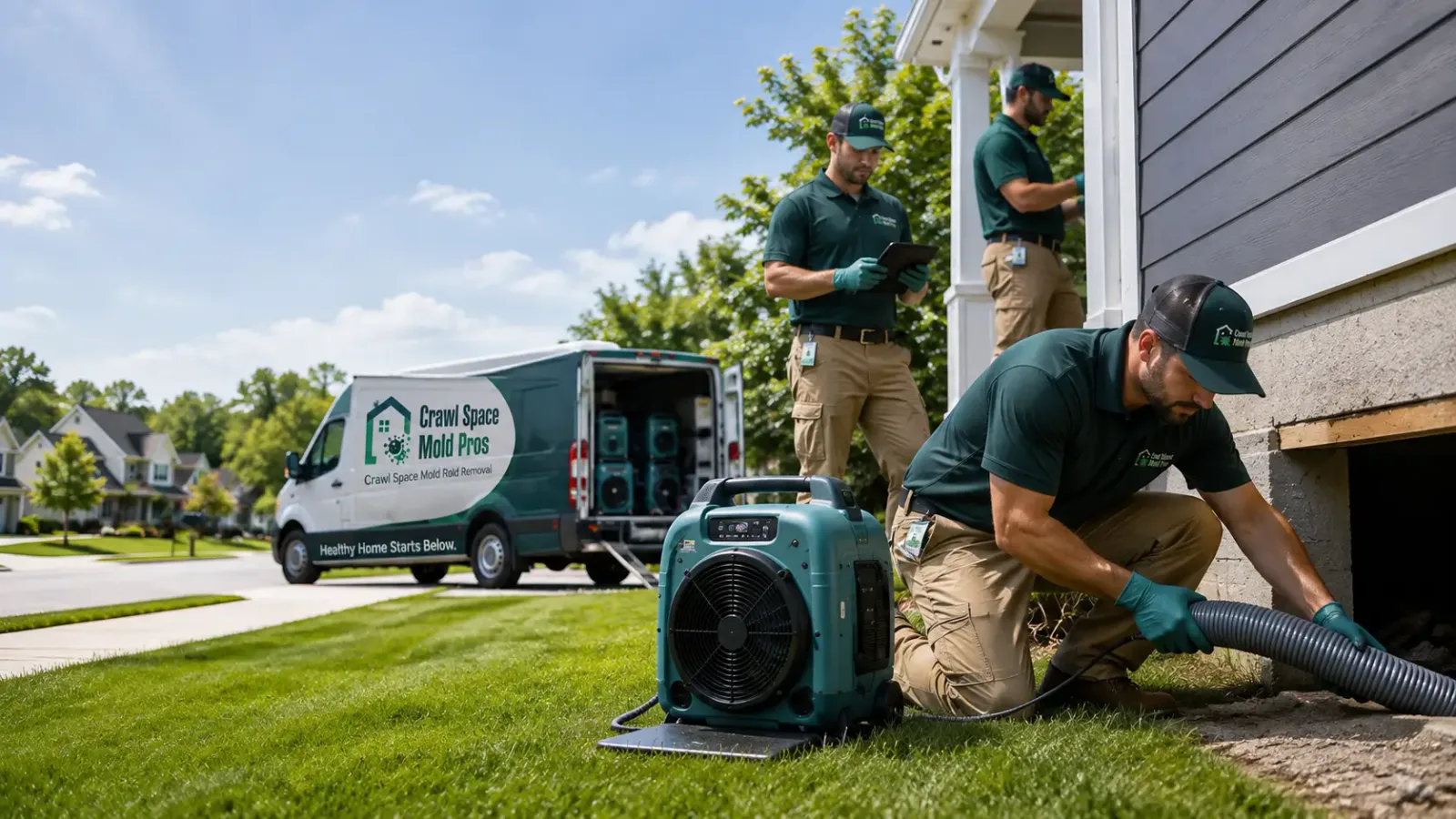 Crawl Space Mold Removal in Somerset, CA